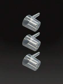 PETSIN 50g/3.38oz 塑料量杯，多用途宠物食品勺，渐进式刻度，适用于粉末和液体，透明，无需电池