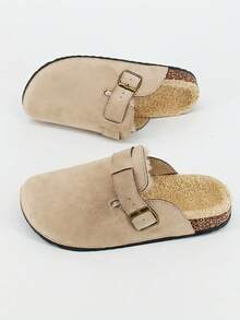 Nouvelles chaussures d'hiver unisexes pour couples, chaussures pour hommes et femmes, pantoufles en peluche pour hommes en automne/hiver, pantoufles décontractées pour l'extérieur, pantoufles en peluche unisexes, tongs pour hommes et femmes, sandales/pantoufles noires décontractées pour hommes et femmes, chaussons, chaussures de plage, sandales à semelle épaisse pour femmes, pantoufles pour hommes de couleur unie confortables pour le bureau et l'extérieur - Style abricot D - Voir 14