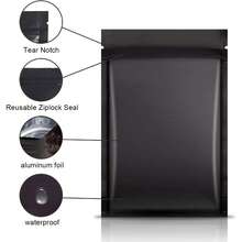 Set Tas Penyimpanan Anti Bau 9 Buah dengan Kunci, Termasuk 5 Tas Mini, 3 Tabung Penyimpanan Hitam, Kantong Anti Bau, Untuk Penyimpanan dan Perjalanan, Cocok untuk Rumah dan Luar Ruangan, Hadiah Ulang Tahun, Liburan, Hari Valentine - MultiWarna - View 9