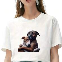 1pc/2pcs/3pcs Two Puppy Iron-On Stickers, Heat Transfer Stickers Suitable For DIY Pillow, T-Shirt, Clothing, Canvas Bag, Hoodie, Backpack, Jeans