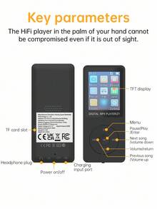 1 Pc MP3/MP4 Portable Sports Music Player 1.8-Inch Screen With 4G Memory Card And 3.5MM Earphones