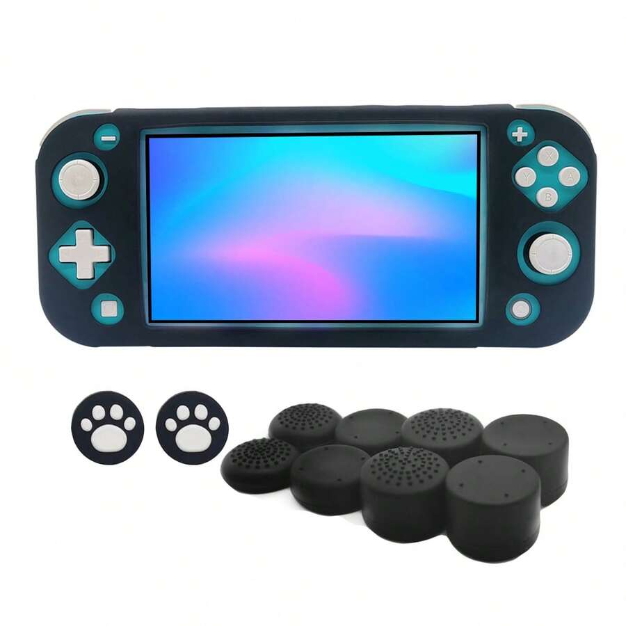 1 套轻便人体工学手柄保护套 + 10 个摇杆帽，防滑防摔防刮，提升游戏体验 - 彩色 - 查看 1