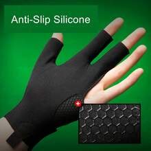 3 Pairs Of Three-Finger Left-Hand Billiard Gloves - Breathable And Anti-Slip, Suitable For Snooker And Billiards - Red/Blue/Black. - 3pcs-black Red Blue - View 5
