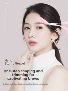 5/3/1 Pcs Unisex Eyebrow Scissors & Comb Set, Multiple Colors Available. New Eyebrow Scissors & Comb Set, Better Control Eyebrow Length And Trimming. Scissors Come With Mini Comb. Ideal Beauty Tool For Beginners. Excellent Holiday Gift For Family And Friends. - Multicolor - View 2