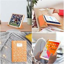 Case For IPad 9th Generation 2021/8th Gen 2020/7th Gen 2019 With Pencil Holder - Premium Shockproof Case With Soft TPU Back Cover & Auto Sleep/Wake For IPad 10.2 Inch, Book Citrus,B-BookCitrus - B-bookCitrus - View 7