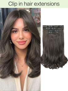 14 Zoll 4 Stücke Clip-In Haarverlängerungen aus synthetischen Fasern, weich und natürlich für den täglichen Gebrauch von Frauen