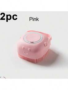 Gentle Silicone Pet Brush For Dogs And Cats - Massage And Clean With Built-In Shower Gel Dispenser, Pet Shampoo Brush, Silicone Massage Rubber Bath Comb, With Shampoo Storage, Pet Grooming Tools