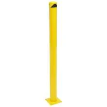 LianDu-US Bollard Post, Industrial Yellow Powder Coated Steel Bollards With 4 Bolts And 1 Roll Floor Tape For Entrances, Parking Lots, Sidewalks, Bike Paths, 60*4.5in - Yellow - View 7