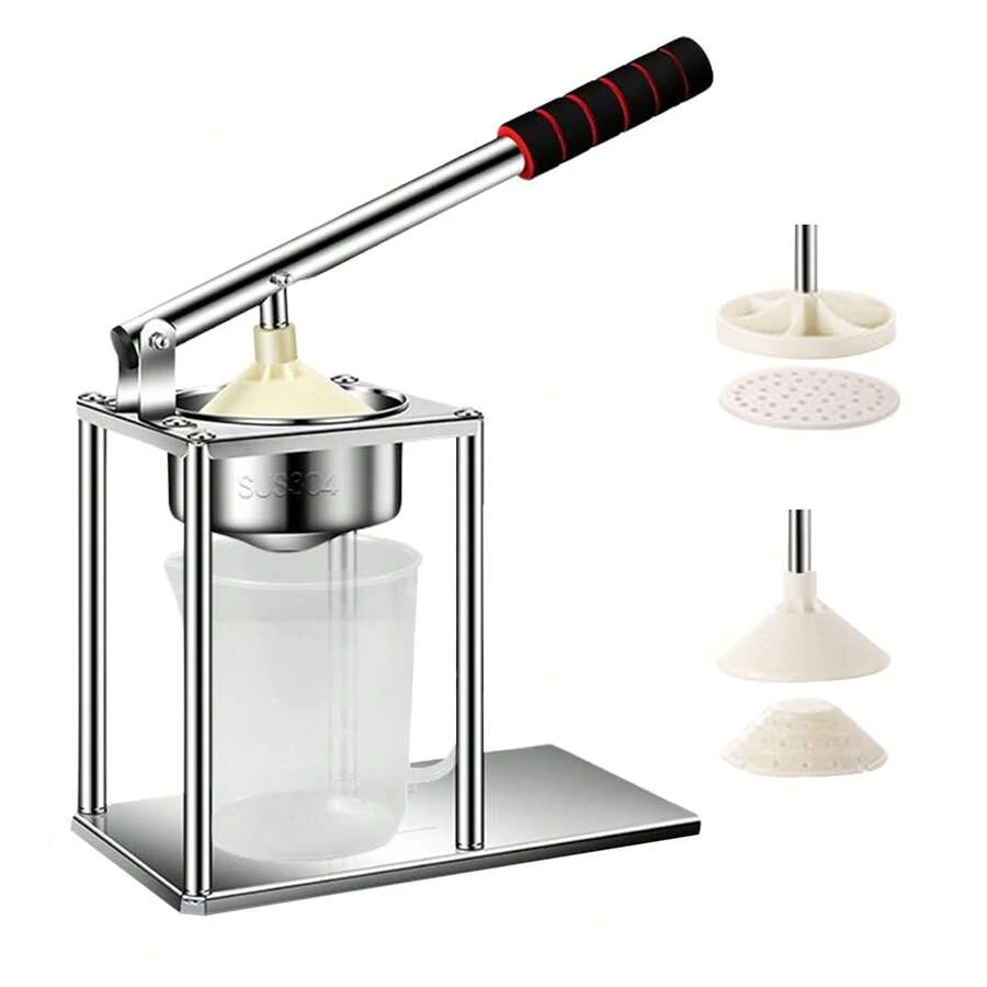 Manual Orange Juicer Made Of 304 Stainless Steel With Minimalist Design And Compact EVA Handle. - Silver - View 1