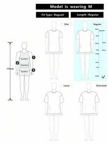 男士T恤 - 黑與白 - 查看 8