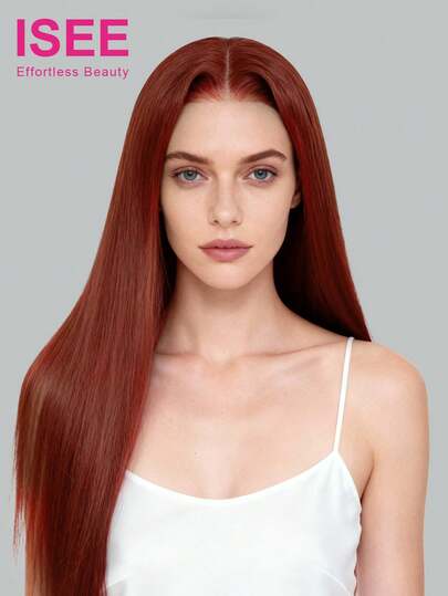 ISEE Peluca de cabello virgen 100% natural sin procesar, cabello liso con densidad del 180%, longitud de 16-28 pulgadas, cierre de encaje transparente de 6*4, color castaño rojizo, con encaje pre-cortado y línea del cabello pre-desgastada. Peluca de cabello humano sin procesar de alta calidad, con un estilo versátil y vibrante, ideal para vacaciones, actividades, viajes, fiestas, damas de honor y accesorios.