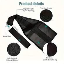 健身腹肌吊带，防撕裂，高强度，一对装，适用于单杠、悬挂式抬腿器、健身房、家用健身器材