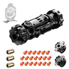 4 In 1 Metal Fidget Gun Toy Shoot+ Spinner+ Ratchet+ Slider Finger Fidget Toys Adults EDC ADHD Focus Anxiety Stress Relief Boredom Office Cool Executive Desk Toy - Multicolor - View 7