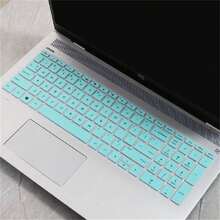For HP Star Series 15 Inch Laptop Keyboard Keyboard Case Silicone Waterproof Keyboard Cover Playful Keyboard Cover, Soft Silicone Material, Laptop Accessory | Playful Design | Durable Keyboard Case, Laptop Keyboard Case,Ergonomic Design, Durable Protection & Precise Fit,Keyboard Cover Protector,Laptop Accessory,Backlit Keys,Scratchresistant Finish - Gradient Mint - View 2