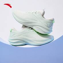 Zapatillas de running ANTA LEAF 5 para mujer, transpirables, cómodas, elásticas, para entrenamiento deportivo 922615575F - Verde-1 - Ver 3