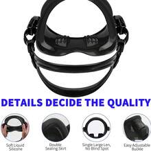 High Definition Wide-View Tempered Glass Anti-Explosion Diving Mask, Silicone Fisherman Swimming Goggles - Multicolor - View 4