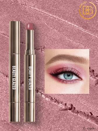 beauty glazed 防水眼影棒，珠光效果，持久防晕染，抗结块，呈现鲜艳色彩，附赠晕染尖
