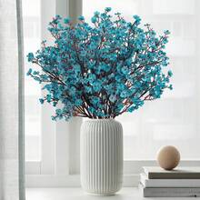 1/80 bông hoa baby's breath nhân tạo, thích hợp cho đám cưới, trang trí nhà cửa, nhà hàng, phòng ngủ, bình hoa, đồ trang trí, vườn ngoài trời, giỏ hoa, quà tặng ngày Valentine, tiệc tùng và họp mặt, vòng hoa tự làm, nguyên liệu thủ công. - Màu xanh hải quân - Xem 6