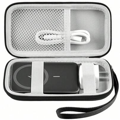 ALKOO Fodral för Anker 334 MagGo-batteri (PowerCore 10K), för Anker Zolo magnetisk powerbank 10000mAh trådlös bärbar laddningshållare, för 633/622/621/321 5000mAh snabbladdningsbart batteripaket - endast fodral, laddningsfodral, packkuber för kvinnor och män, laddningsväska