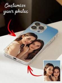 Customized Wedding Photo Matte Black Soft Full Coverage Phone Case Compatible With Samsung A14/A52s, XR/11/13 - Clear - View 4