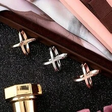 1个/2个/3个/5个/10个装 X形围巾扣头带夹，服装胸针蝴蝶结围巾包包围巾扣，腰带结围巾扣披肩扣胸针十字蝴蝶结围巾包包夹领扣，送给亲朋好友的礼物