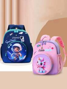Customized Exclusive Backpack With Zipper Closure And 2d Flat Print - Suitable For Daily Commuting And Gift Giving, Travel Backpack, Perfect For Use In Daily Life, Traveling, Shopping, Dancing, Sports, And Outdoor Activities. Very Suitable For Christmas, Thanksgiving, Back To School Season, Workplace, Commuting, Parties, And Gatherings. It'S An Ideal Gift. Christmas Gifts For Friends, Classmates, Daughters, Etc. - Multicolor - View 2