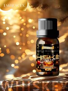 EMBRACEX. 威士忌香氛精油 高級香氛油 - 適用於蠟燭製作、芳香療法、擴香器、居家護理與加濕器，持久留香。芳香精油 極簡時尚 - 1瓶 10ml 男士禮物 - Whiskey - 查看 2