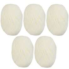 5卷/250克优质牛奶纤维纱线 - 柔软针织纱线，适合DIY钩编和编织项目，是制作包包、靠垫、玩偶、家居装饰的理想之选 - 多种颜色可选，每卷约50克 - 彩色 - 查看 19