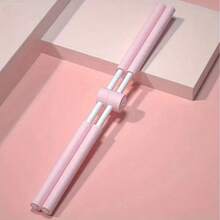 1 stycke yogaryggsträckare, stående axel- och ryggträningsutrustning, vuxen axlar- och ryggträningsanordning, yogabalansstång/zenbalansstång/kroppsformande stång | Cross Back Training Bar i kolstål, finns i grönt, grått och rosa - Multifärgad - Visa 10