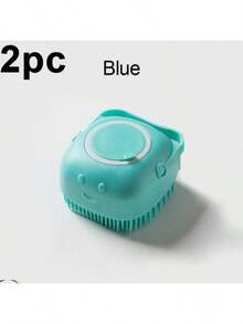 Gentle Silicone Pet Brush For Dogs And Cats - Massage And Clean With Built-In Shower Gel Dispenser, Pet Shampoo Brush, Silicone Massage Rubber Bath Comb, With Shampoo Storage, Pet Grooming Tools