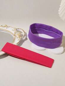 18pcs Colorful Casual Headband Set For Girls, Suitable For Daily Wear And Sports Christmas Hair Band Turban Headband Sweatband - Nhiều màu 2 - Xem 2