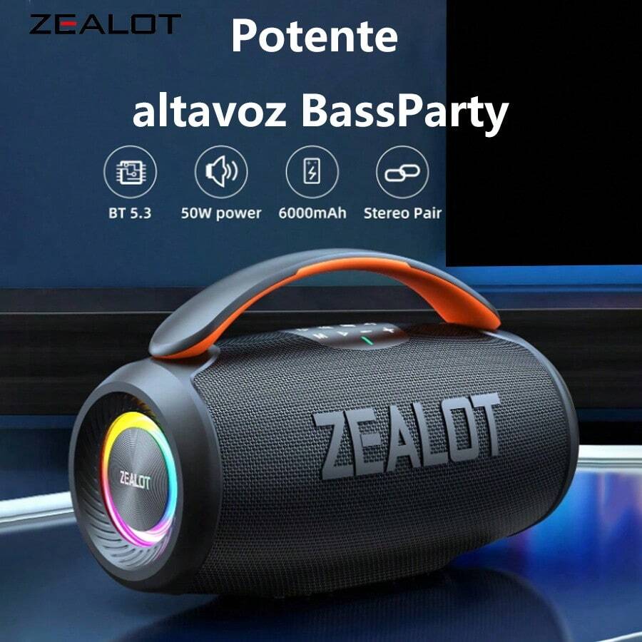 ZEALOT Speaker - Black - View 1