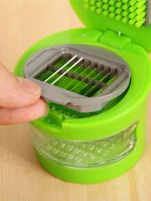 1pc Garlic Chopper Garlic Chopper Garlic Chopper Kitchen Tool Garlic Press - Green - View 4