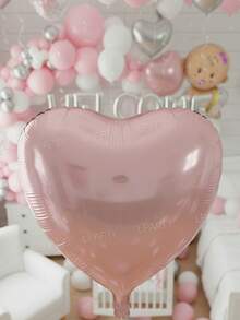 55件套产后回家惊喜派对装饰，欢迎回家气球套装，温馨场景装饰，仪式礼物，欢迎新家庭成员气球套装，产后妈妈回家派对装饰，温馨场景装饰道具，16英寸银色“欢迎回家”铝箔气球，10英寸粉色/蓝色乳胶气球 - 粉紅色系 - 查看 8