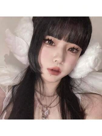 1pc Y2K Angel Wings Earmuffs For Women, Winter Harajuku Sweet & Cool White Plush Warm Foldable Ear Cover Ear Warmers
