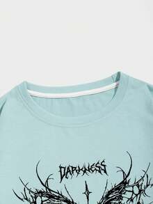 Chemise de dessous à manches longues et col rond pour hommes, respirante et polyvalente, ample et décontractée, style coréen minimaliste, motif classique créatif, t-shirt col rond, coupe ample, Top décontracté pour l'automne