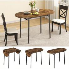 Comedor Plegable Desayunador Mesa Plegable para Cocina Mesa de Comedor Moderno para 2 a 4 Personas para Hogar Oficina o Terraza Desayunador Adecuado para Espacios Pequeños 120 x 60cmOutdoor Dining Tables - Negro - Ver 2