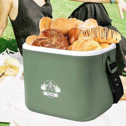 Caja enfriadora aislada de 6 cuartos de galón para almacenamiento de alimentos y bebidas de hielo, portátil para camping, pícnic, portón trasero, uso al aire última intervensión, enfriador Caja
