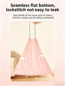 50-Pack Scented Kitchen Trash Bags , Extra Thick Leak Proof Garbage Bags With Fresh Rose Fragrance, Heavy Duty Drawstring Can Liners For Office Home Use, Tear Resistant Odor Control Waste Bags.Suitable For Bedrooms, Bathrooms, Living Rooms, Kitchens, Etc. - 珊瑚粉 - 查看 7