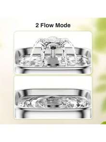 2.6L/88oz Stainless Steel Super Quiet Pet Water Dispenser With USB Power, Automatic Circulation Flow And Clear Water Level Window, Suitable For Cats And Dogs - Multicolor - View 7