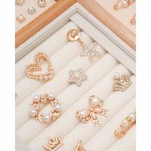 Junk Socks Charms Kit 260Pcs Gold Brooches And Pins Women Pearl And Sock Charms With Safety Pins Accessories Decorating And Personalizing Socks - 60 Pcs Shoe Charms - View 4