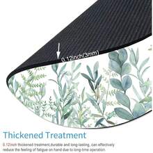 Round  Pad, Green Grass  Pad, Washable Gaming Pads With Lycra Cloth, Non-Slip Rubber Base Computer Small  Pads For Wireless , Leaves,02Leaves - 02Leaves - View 3