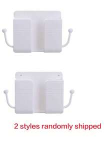 Wall Mounted Razor & Phone Holder, Plastic Storage Box Organizer Rack, Multifunctional Storage Shelf For Home, Dorm, Rental Apartment - Multicolor - View 12