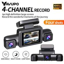 Vavupo 4通道1080P全高清车载行车记录仪，配备IPS大屏幕、广角镜头和夜视功能——记录您旅程中的每一个精彩瞬间 - 4 Channels Dash Camera - 查看 7