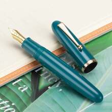 Jinhao 9019 DaDao Series Fountain Pen, Size 8 Fine Heartbeat Nib With Large Ink Converter, Lake Blue Acrylic Design Smooth Writing Pen (Gold Trim) - MàuD - Xem 5
