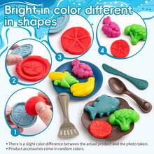 32件套冰淇淋橡皮泥套装 - 色彩鲜艳，配件丰富，是一款培养创造力的益智玩具，也是送给男孩女孩的绝佳创意生日礼物。 - 彩色 - 查看 6