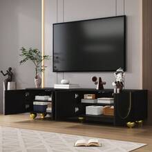 Television Stands & Entertainment Centers - Black + Particle Board + 50-59 Inches-1 - View 7