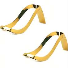 1个不锈钢金色烟斗架，高跟鞋造型雪茄烟斗架，耐用便携式桌面雪茄架，适合雪茄爱好者，可作为情人节礼物、父亲节礼物、生日礼物，实用雪茄烟草展示架，方便携带，吸烟配件收纳 - 金色 - 查看 10