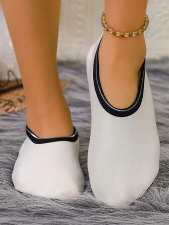 4-Season Thermal Lined Couple's House Slippers, Non-Slip, Suitable For Indoor Yoga, Dance, Comprehensive Training, Soft & Lightweight