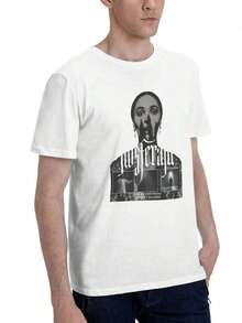 Nosferatu Horror Movie T-Shirt - Casual Black Relaxed Fit T-Shirt With Cute Reptile Design, All-Season Comfort And Hand Wash Care, Everyday Wear T-Shirt, Fun Graphic Tee - 黑色 - 查看 7